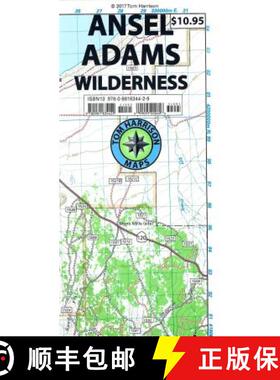 【3-4周达】Ansel Adams Wilderness Trail Map: Shaded-Relief Topo Map [9780981834429]