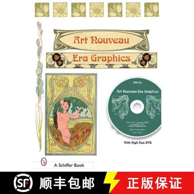 【3-4周达】Treasury of Art Nouveau Era Decorative Arts and Graphics: Ornamental Figures, Flowers, Emb... [9780764320422]