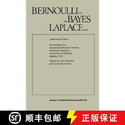 【3-4周达】Bernoulli 1713 Bayes 1763 Laplace 1813: Anniversary Volume Proceedings of an International... [9783642494673]