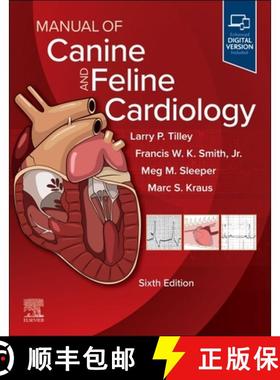 【3-4周达】Manual of Canine and Feline Cardiology [9780323936590]