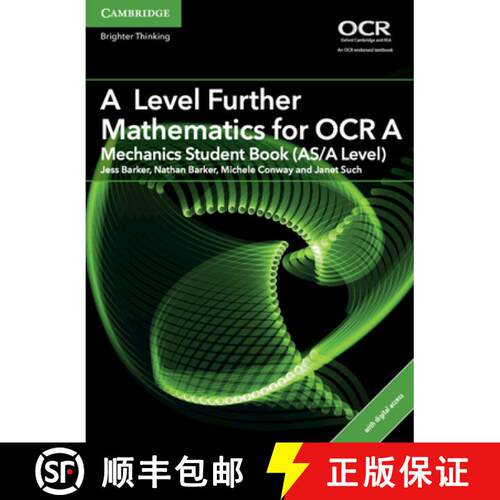 【3-4周达】A Level Further Mathematics for OCR A Mechanics Student Book (AS/A Level) with Cambridge E... [9781316644270]