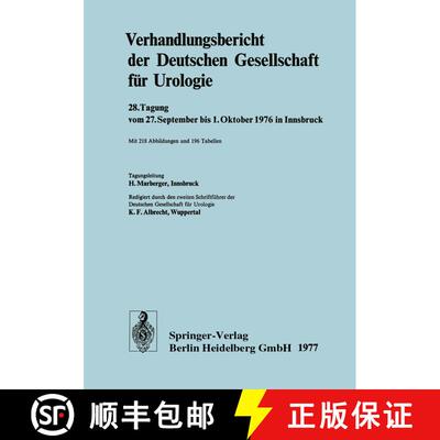 【3-4周达】Verhandlungsbericht der Deutschen Gesellschaft für Urologie : 28. Tagung vom 27. Septembe... [9783540081838]