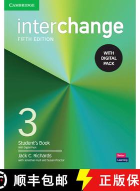 【3-4周达】Interchange Level 3 Student's Book with Digital Pack [With eBook] [9781009040754]