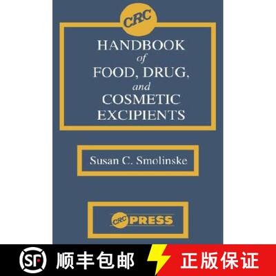 【3-4周达】精装 CRC Handbook of Food, Drug, and Cosmetic Excipients [9780849335853]