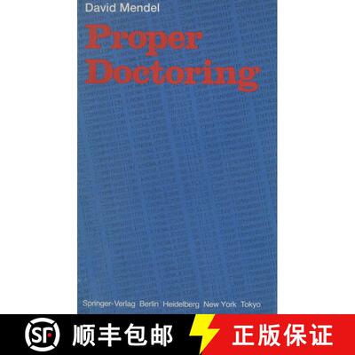 【3-4周达】Proper Doctoring [9783540136866]
