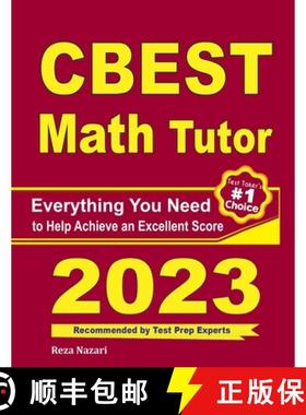 【3-4周达】CBEST Math Tutor: Everything You Need to Help Achieve an Excellent Score [9781637191507]