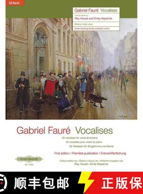 【3-4周达】45 Vocalises for Voice and Piano (Medium-High Voice): First Edition, Urtext [9790577004457]