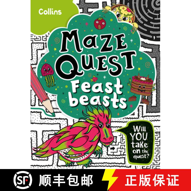 【3-4周达】Feast Beasts: Solve 50 Mazes in This Adventure Story for Kids Aged 7+ [9780008599577]