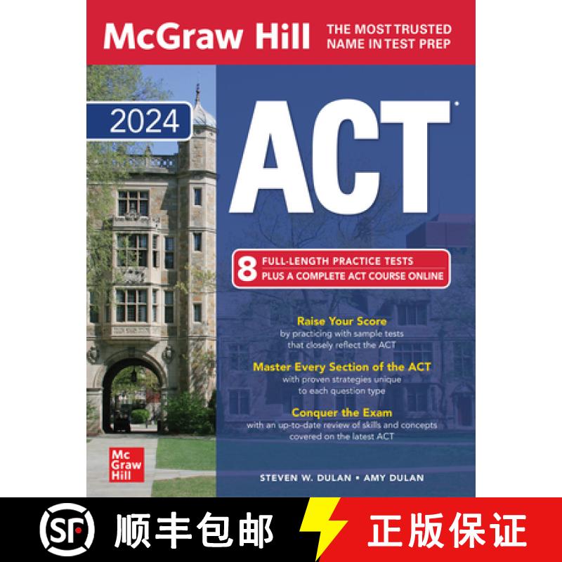 【3-4周达】McGraw Hill ACT 2024 [9781265361723]