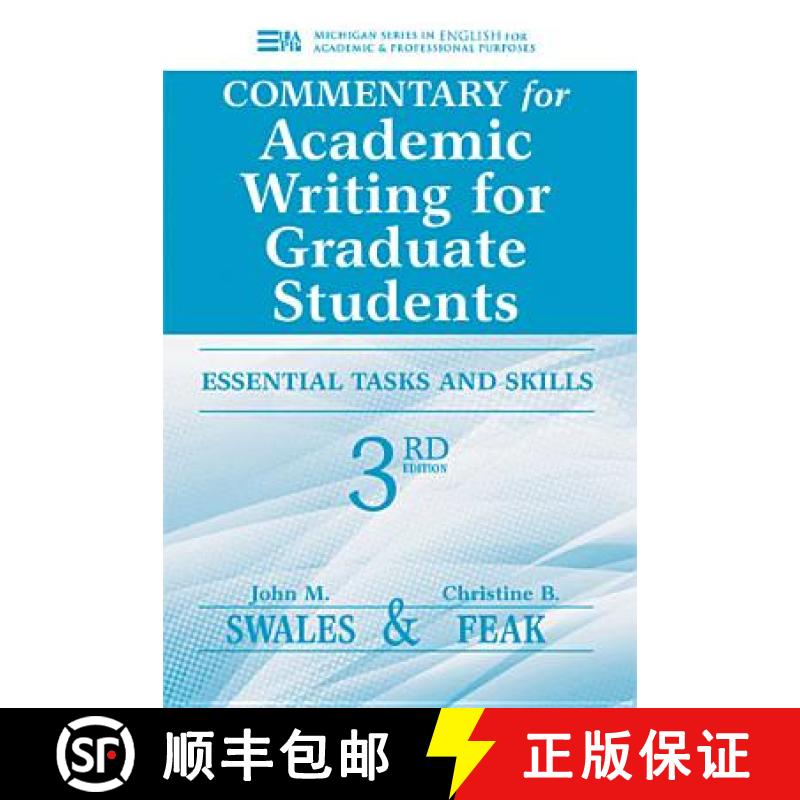 【4周达】Commentary for Academic Writing for Graduate Students: Essential Tasks and Skills, Teacher's... [9780472035069]