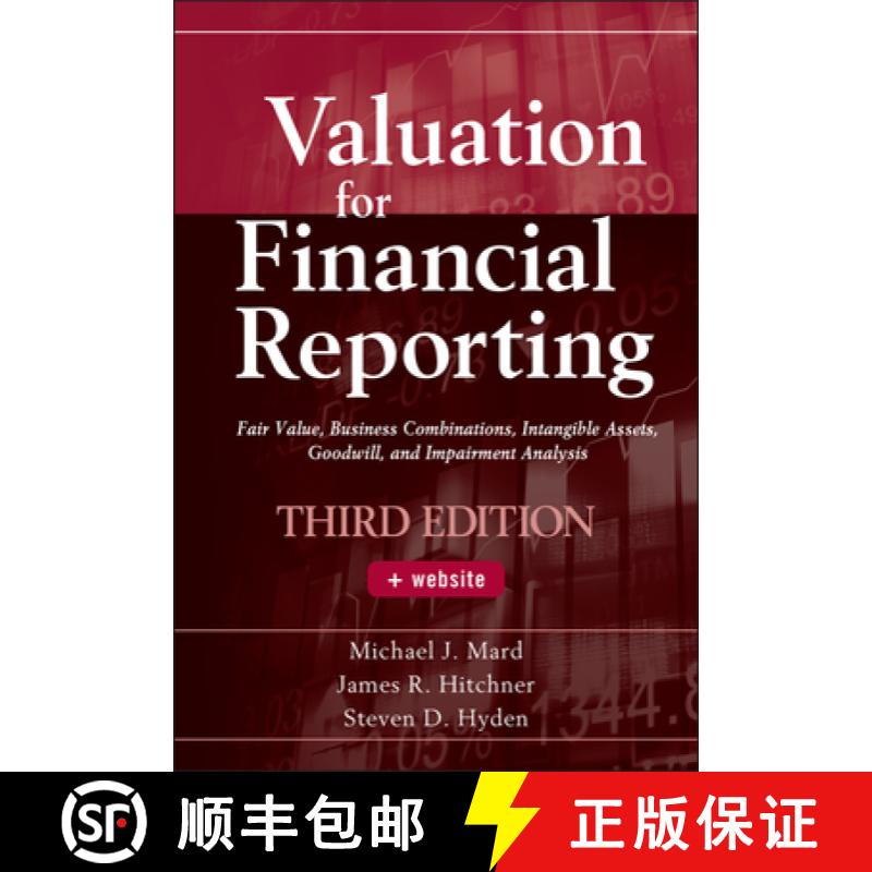 【3-4周达】Valuation For Financial Reporting, Third Edition + Website: Fair Value, Business Combinati... [9780470534892]