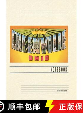 预订 Vintage Lined Notebook Greetings from Greenville [9798385441600]