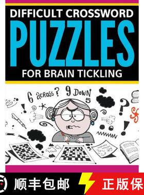 【3-4周达】Difficult Crossword Puzzles For Brain Tickling [9781681277844]