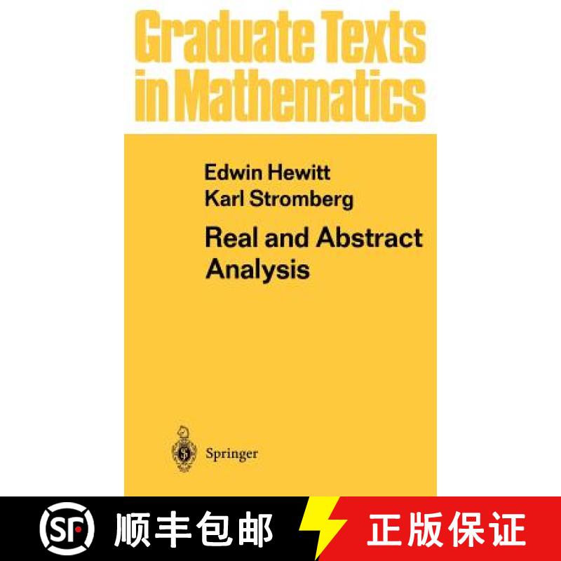 【3-4周达】Real and Abstract Analysis : A Modern Treatment of the Theory of Functions of a Real Variable [9780387901381]