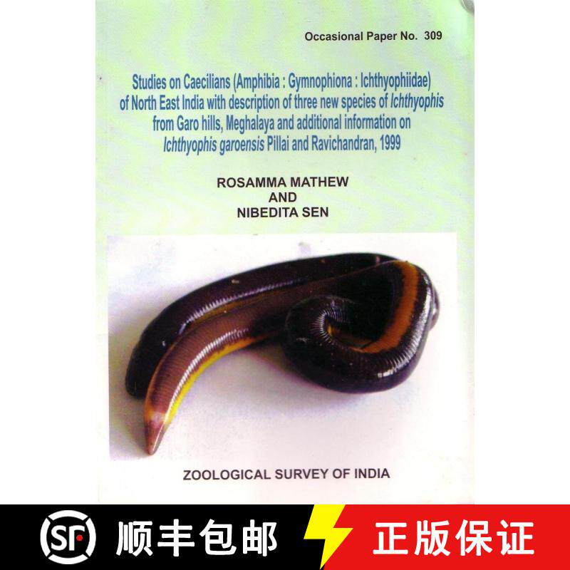 预订 Studies on Caecilians (Amphibia: Gymnophiona: Ichthyophiidae) of North East India with Descripti... [9788181712417]