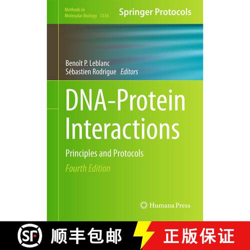 【3-4周达】精装 DNA-Protein Interactions: Principles and Protocols (4th ed. 2015) [9781493928767]