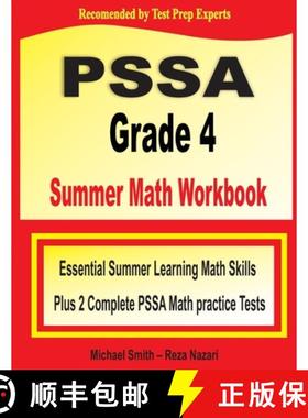 【3-4周达】PSSA Grade 4 Summer Math Workbook: Essential Summer Learning Math Skills plus Two Complete... [9781646129683]