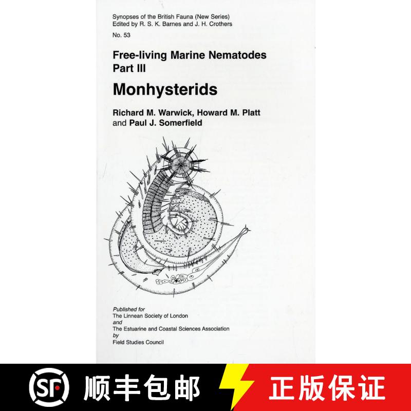 【3-4周达】SBF Volume 53: Free Living British Nematodes, Part 3 [9781851532605]