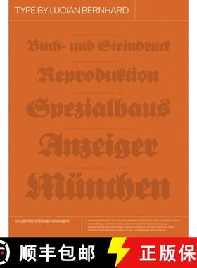 【3-4周达】Type by Lucian Bernhard : Collected Specimen Booklets [9798989142330]