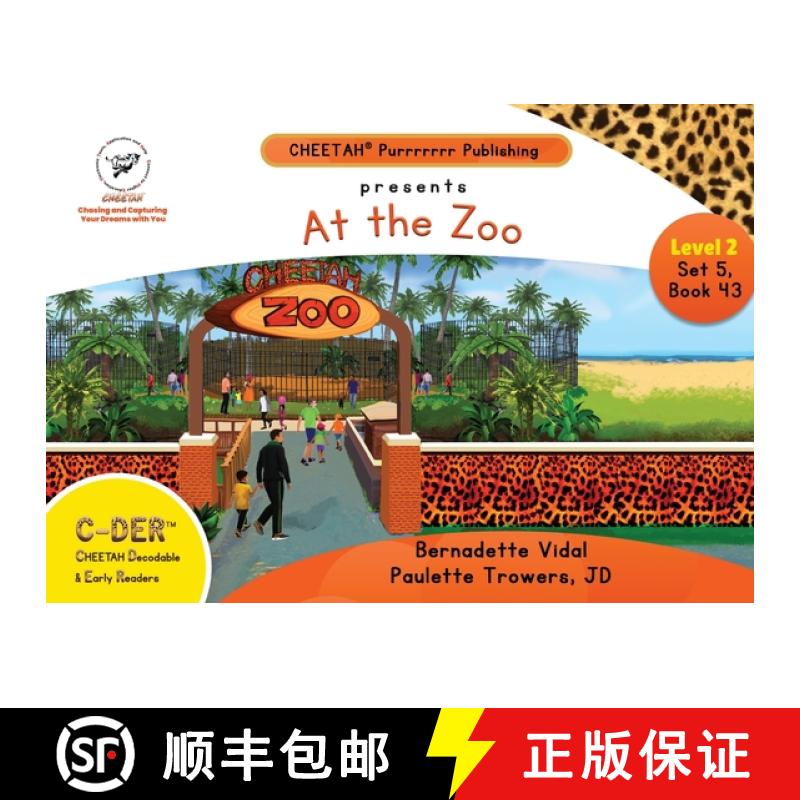 【2-3周达】C-DER (Cheetah decodable & early readers) Set 5, book 43, At the Zoo [9798330334285]