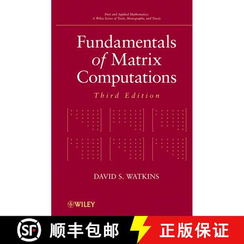【3-4周达】精装 Fundamentals Of Matrix Computations, Third Edition [Wiley数学] [9780470528334]