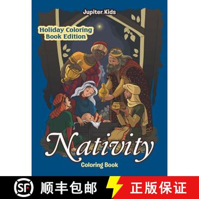 【3-4周达】Nativity Coloring Book: Holiday Coloring Book Edition [9781683056652]