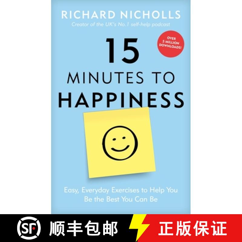 【3-4周达】15 Minutes to Happiness: Easy, Everyday Exercises to Help You Be the Best You Can Be [9781911600589]