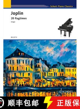 【3-4周达】Jopin: 20 Ragtimes for Piano [9783795731007]