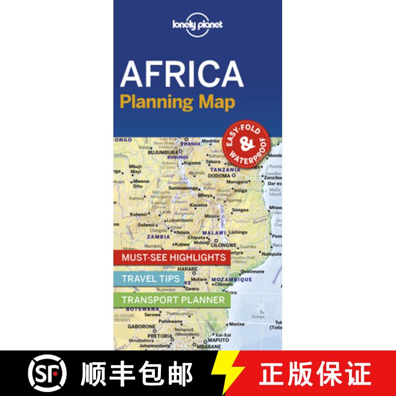 【3-4周达】Lonely Planet Africa Planning Map 1 [9781788685894]