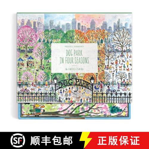 【3-4周达】Michael Storrings Dog Park in Four Seasons Greeting Card Assortment [9780735377936]