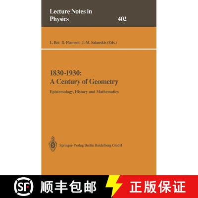 【3-4周达】1830–1930: A Century of Geometry: Epistemology, History and Mathematics (Softcover reprin... [9783662138908]