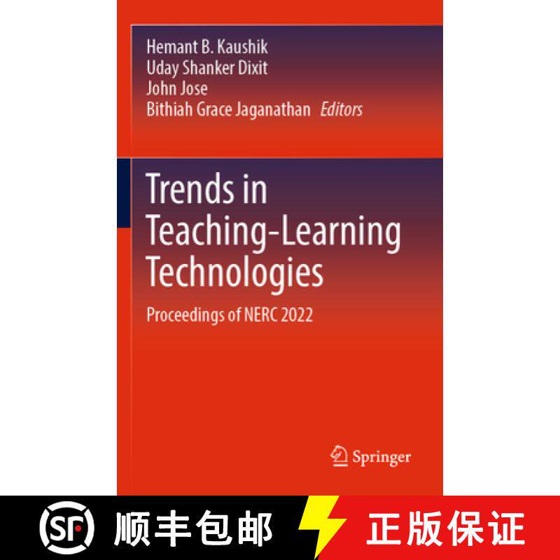 【3-4周达】Trends in Teaching-Learning Technologies: Proceedings of Nerc 2022 [9789819948765]