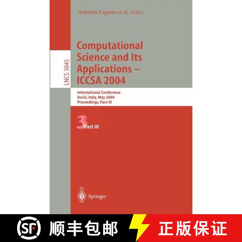 【3-4周达】Computational Science and Its Applications - ICCSA 2004 : International Conference, Assisi... [9783540220572]