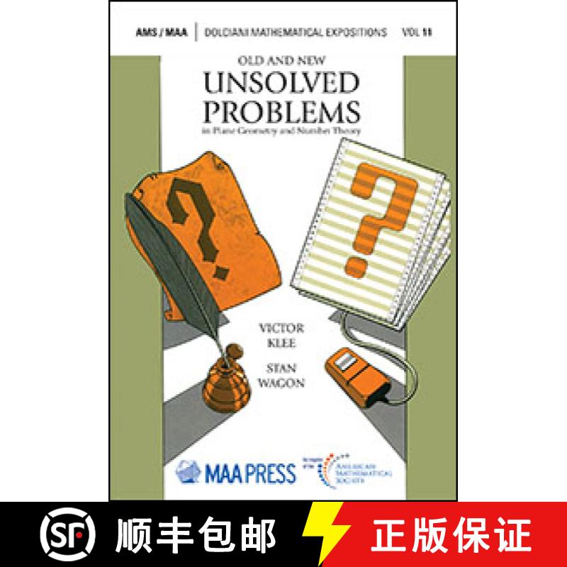 【3-4周达】Old and New Unsolved Problems in Plane Geometry and Number Theory [9781470454616]