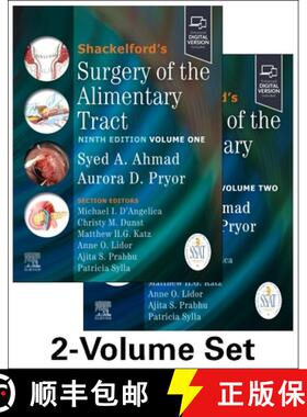 【3-4周达】Shackelford's Surgery of the Alimentary Tract, 2 Volume Set [9780443112966]