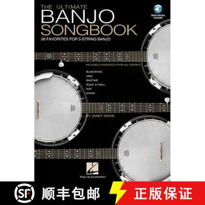 【3-4周达】Ultimate Banjo Songbook - 26 Favorites Arranged for 5-String Banjo Book/Online Audio [9780634056055]