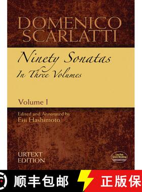 预订 Domenico Scarlatti: Ninety Sonatas in Three Volumes, Volume I: Volume 1 [9780486486086]