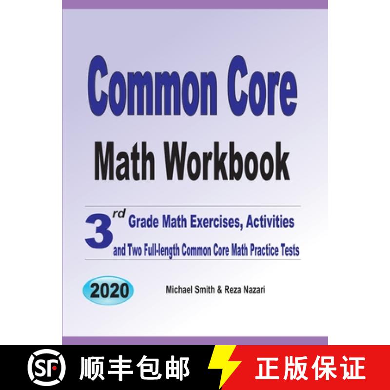 【3-4周达】Common Core Math Workbook: 3rd Grade Math Exercises, Activities, and Two Full-Length Commo... [9781646126828]
