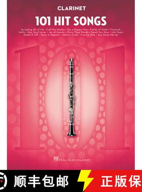 【3-4周达】101 Hit Songs for Clarinet - Clarinet Music Book with Collection of Famous Songs - Clarine... [9781495075292]