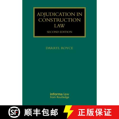 【3-4周达】Adjudication in Construction Law [9780367556495]