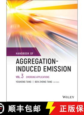 【3-4周达】Handbook Of Aggregation-Induced Emission: Vol 3 Emerging Applications [Wiley化学化工] [9781119642992]