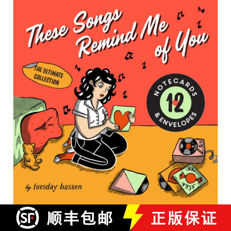 【3-4周达】These Songs Remind Me of You: 12 Notecards & Envelopes [9781797207025]
