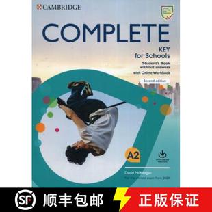 剑桥KET考试 学生书不带答案带网上练习册 Complete Key for Schools Student's Book without Answers with O... [9781108539371]