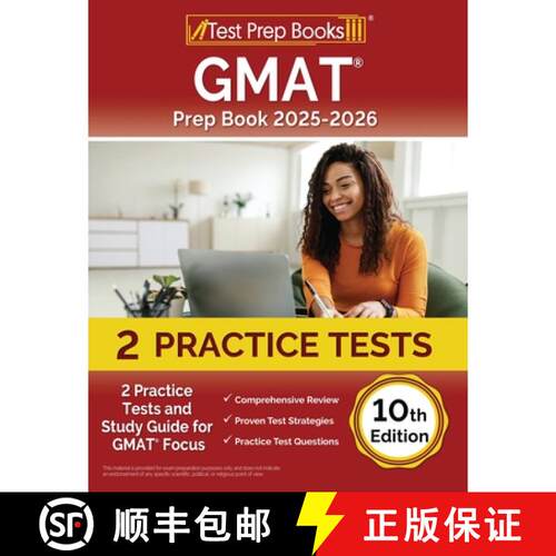 【3-4周达】GMAT Prep Book 2025-2026: 2 Practice Tests and Study Guide for GMAT Focus [10th Edition] [9781637757819]