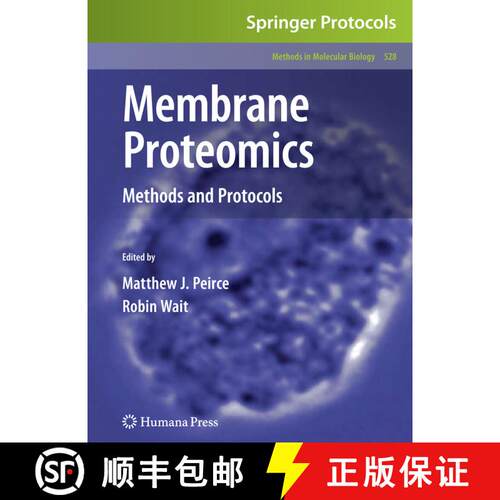 【3-4周达】Membrane Proteomics: Methods and Protocols (Softcover reprint of hardcover 1st ed. 2009) [9781617378898]