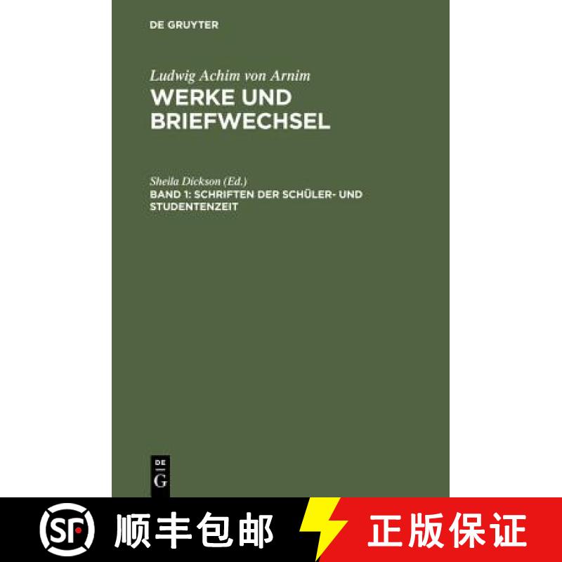 【2-3周达】Schriften der Schüler- und Studentenzeit [9783484156012]