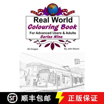 【3-4周达】Real World Colouring Books Series 9 [9780359788354]