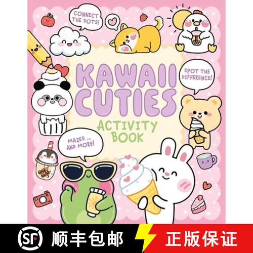 【3-4周达】Kawaii Cuties Activity Book: Connect the Dots, Spot the Difference, Mazes ... and More! [9781398868274]