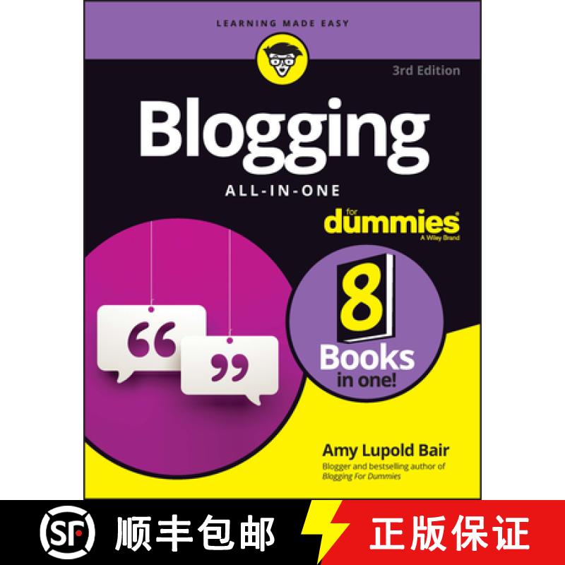 【3-4周达】Blogging All-in-One For Dummies, 3rd Edition [9781119989011]