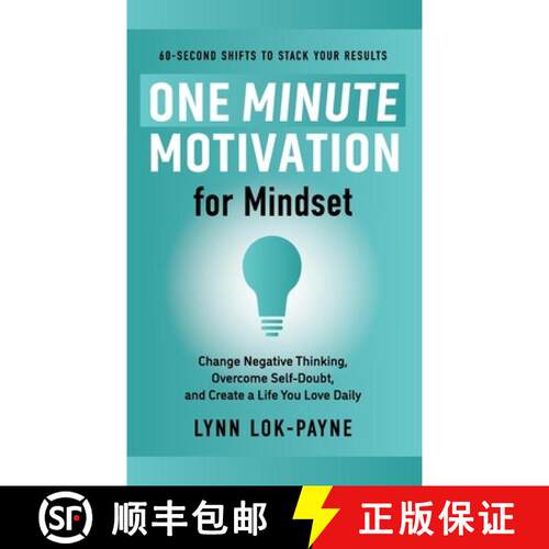 【3-4周达】精装 One Minute Motivation for Mindset : Change Negative Thinking, Overcome Self-Doubt, an... [9798993334103]